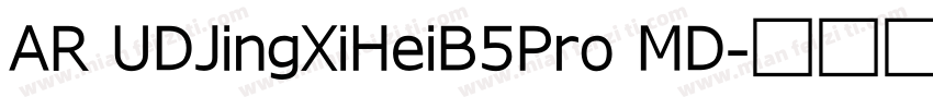 AR UDJingXiHeiB5Pro MD字体转换